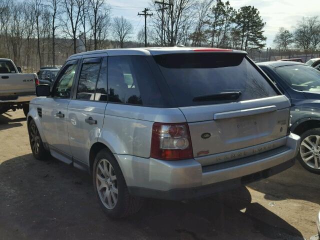 SALSF25489A214314 - 2009 LAND ROVER RANGE ROVE SILVER photo 3