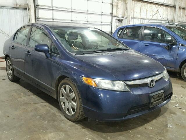 2HGFA165X8H532087 - 2008 HONDA CIVIC LX BLUE photo 1