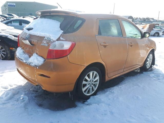 2T1KU40E59C064926 - 2009 TOYOTA COROLLA MA GOLD photo 4