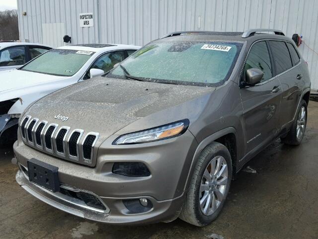 1C4PJLJS4HW510275 - 2017 JEEP CHEROKEE O TAN photo 2