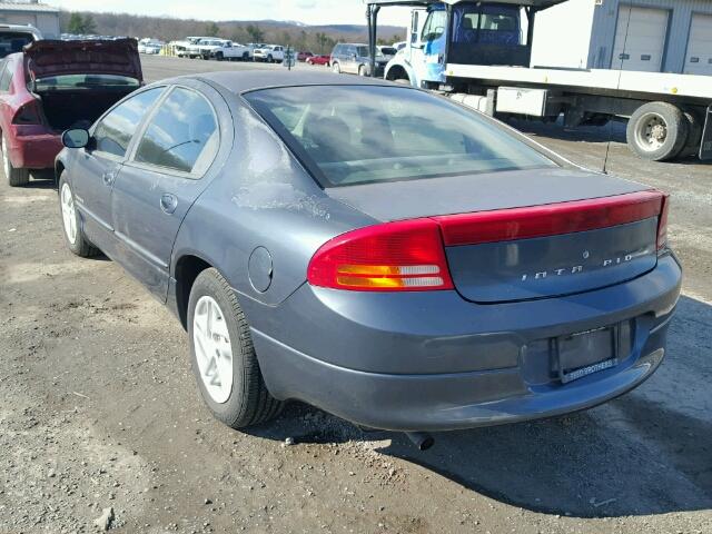 2B3HD46R1YH370838 - 2000 DODGE INTREPID BLUE photo 3