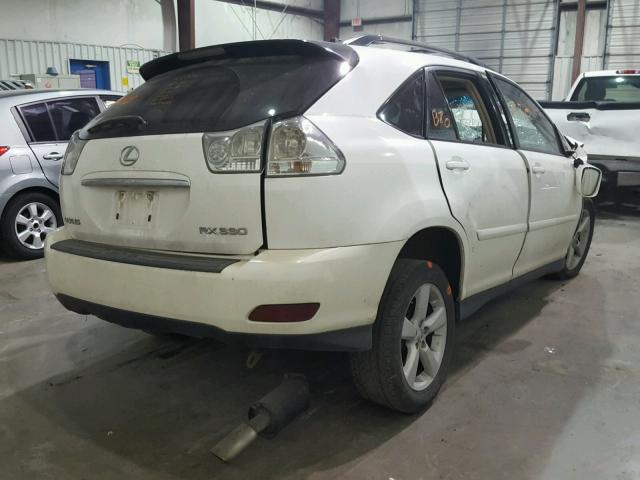 2T2GA31U85C039216 - 2005 LEXUS RX 330 WHITE photo 4