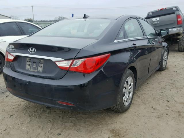 5NPEB4AC3CH354506 - 2012 HYUNDAI SONATA GLS BLACK photo 4