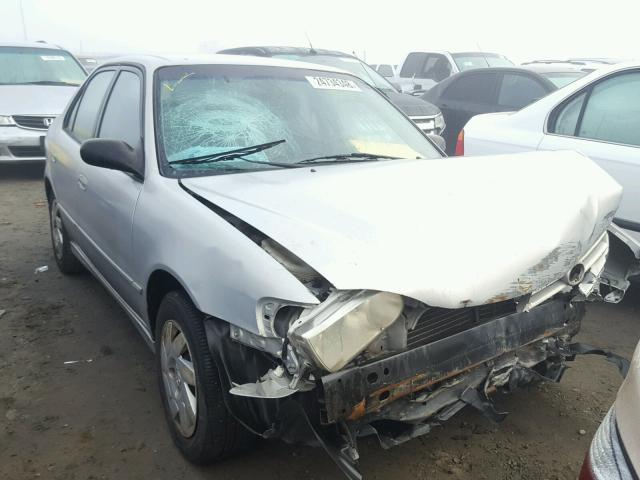 1NXBR12E12Z578497 - 2002 TOYOTA COROLLA CE SILVER photo 1