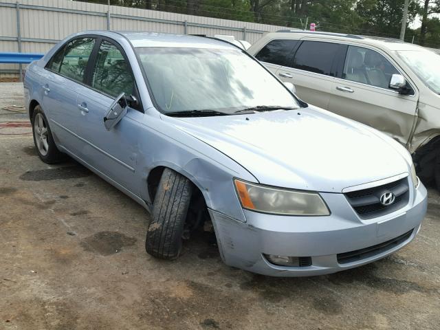 5NPEU46F87H205088 - 2007 HYUNDAI SONATA SE BLUE photo 1