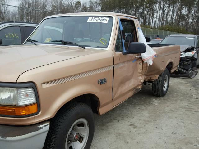 1FTEF15N1RLA38279 - 1994 FORD F150 BROWN photo 9