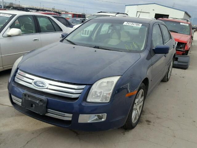 3FAHP08167R155499 - 2007 FORD FUSION SEL BLUE photo 2