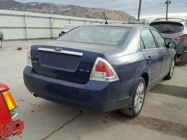 3FAHP08167R155499 - 2007 FORD FUSION SEL BLUE photo 4