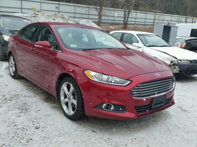 3FA6P0H95DR197123 - 2013 FORD FUSION SE RED photo 1