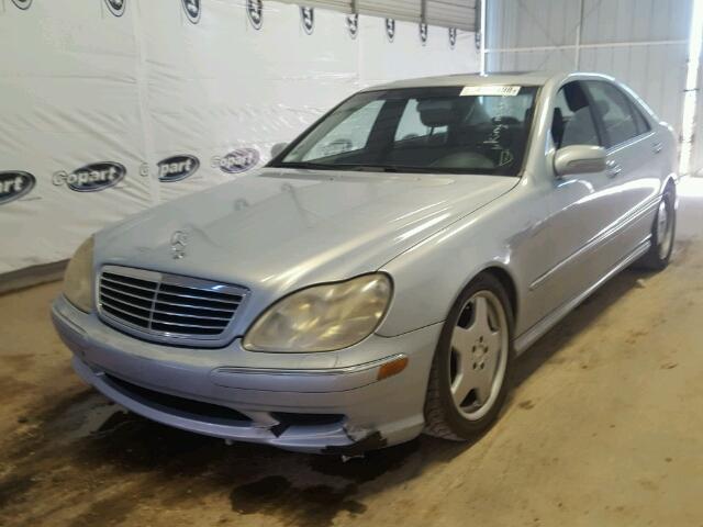 WDBNG70J0YA130271 - 2000 MERCEDES-BENZ S 430 BLUE photo 2