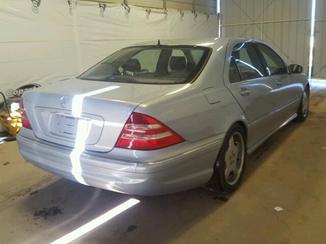 WDBNG70J0YA130271 - 2000 MERCEDES-BENZ S 430 BLUE photo 4