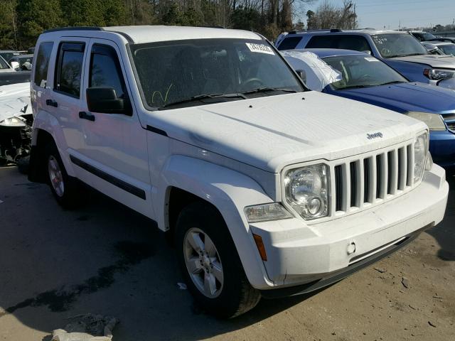 1C4PJLAK4CW169937 - 2012 JEEP LIBERTY SP WHITE photo 1