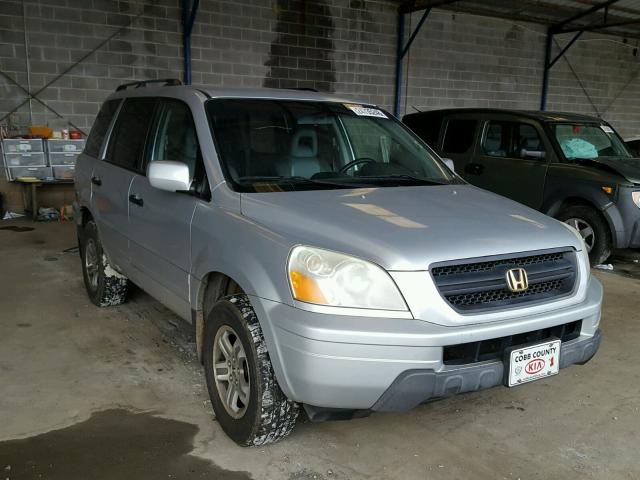 2HKYF18644H581186 - 2004 HONDA PILOT EXL SILVER photo 1