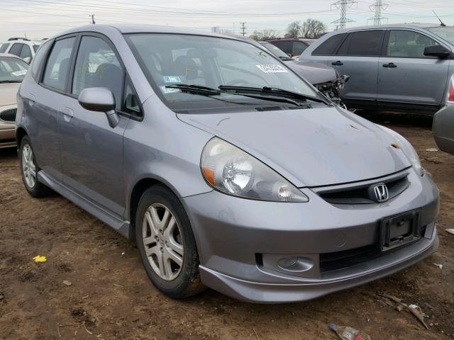 JHMGD38608S024634 - 2008 HONDA FIT GRAY photo 1