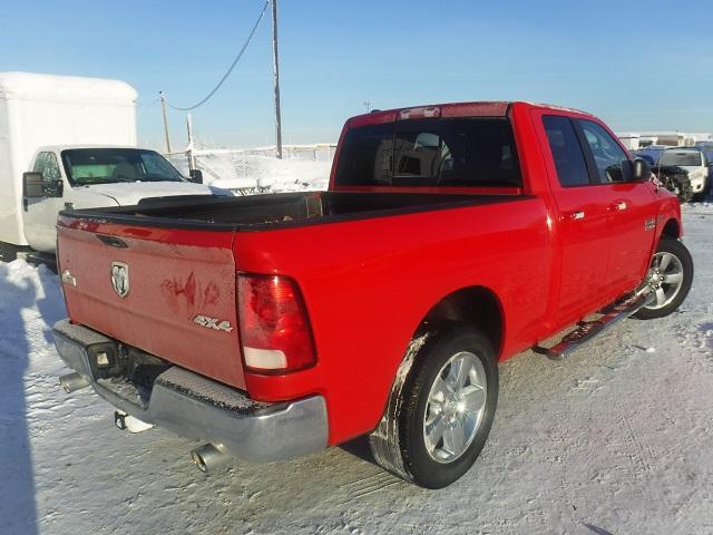 1C6RR7GT4FS645132 - 2015 RAM 1500 SLT RED photo 4