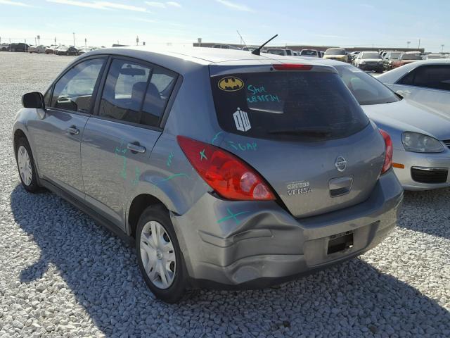 3N1BC1CP5BL509136 - 2011 NISSAN VERSA S GRAY photo 3