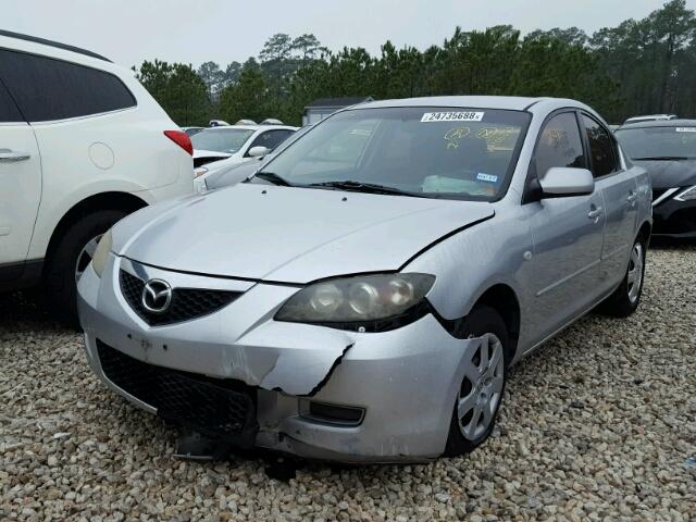 JM1BK12F581106850 - 2008 MAZDA 3 I SILVER photo 2