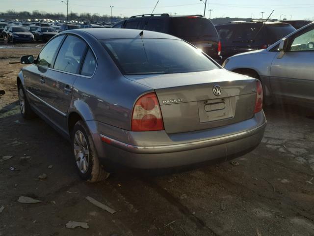 WVWPH63B42P041376 - 2002 VOLKSWAGEN PASSAT GLS GRAY photo 3