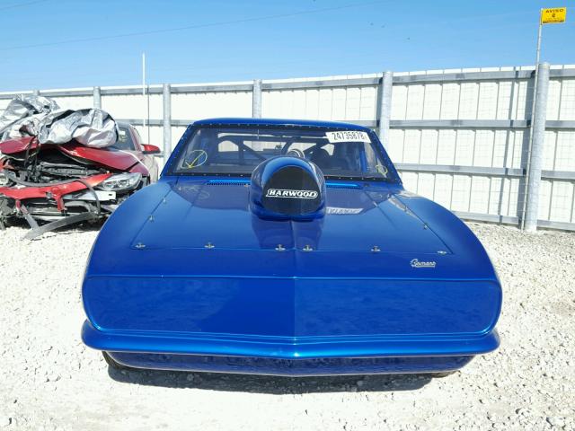 124378N396064 - 1968 CHEVROLET CAMARO BLUE photo 10