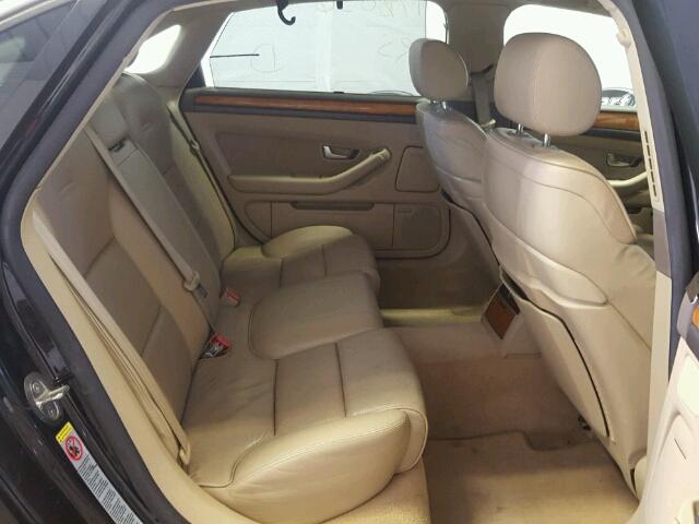 WAUML44E14N019216 - 2004 AUDI A8 L QUATT BLACK photo 6