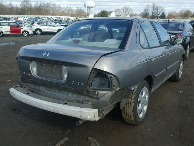 3N1CB51D14L470894 - 2004 NISSAN SENTRA 1.8 GRAY photo 4