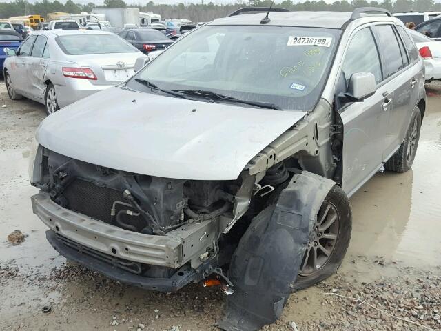 2FMDK38C98BA61039 - 2008 FORD EDGE SEL SILVER photo 2