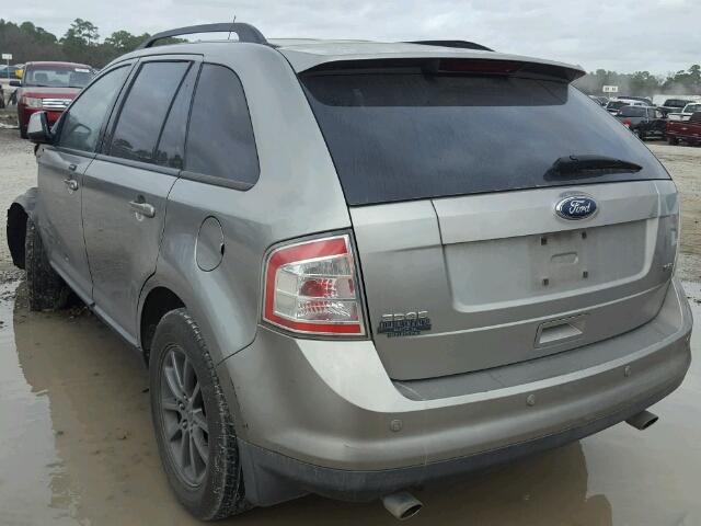 2FMDK38C98BA61039 - 2008 FORD EDGE SEL SILVER photo 3