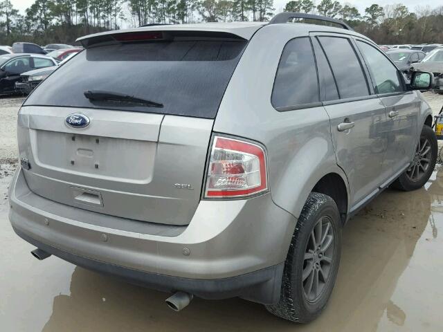 2FMDK38C98BA61039 - 2008 FORD EDGE SEL SILVER photo 4