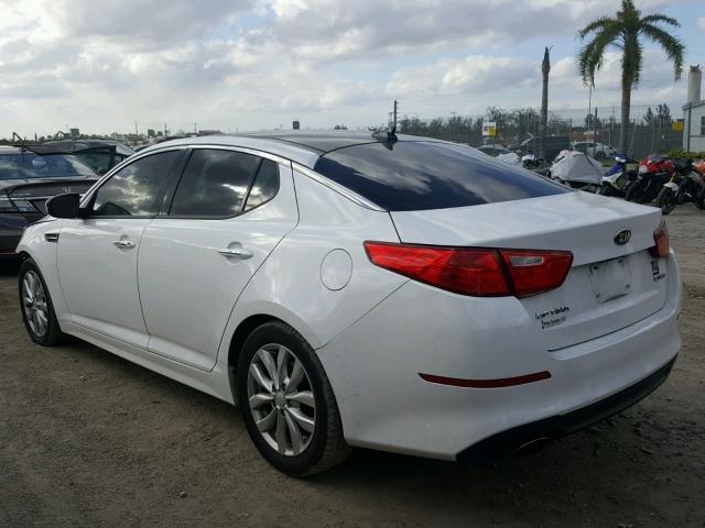 5XXGN4A71EG275790 - 2014 KIA OPTIMA EX WHITE photo 3