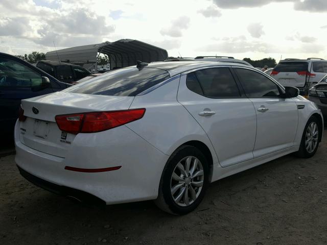 5XXGN4A71EG275790 - 2014 KIA OPTIMA EX WHITE photo 4