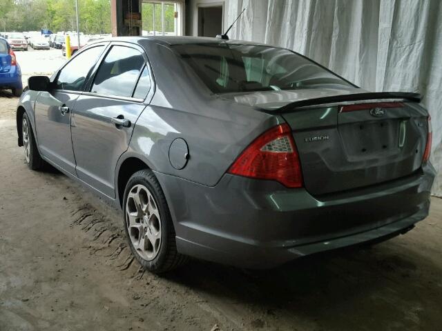 3FAHP0HA3AR351388 - 2010 FORD FUSION SE GRAY photo 3