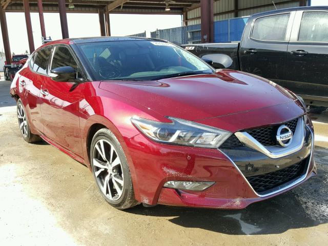 1N4AA6AP2HC385769 - 2017 NISSAN MAXIMA 3.5 BURGUNDY photo 1