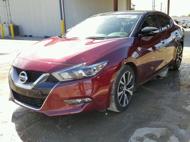 1N4AA6AP2HC385769 - 2017 NISSAN MAXIMA 3.5 BURGUNDY photo 2