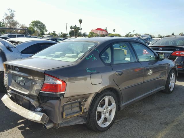 4S3BL616X97219106 - 2009 SUBARU LEGACY 2.5 BROWN photo 4