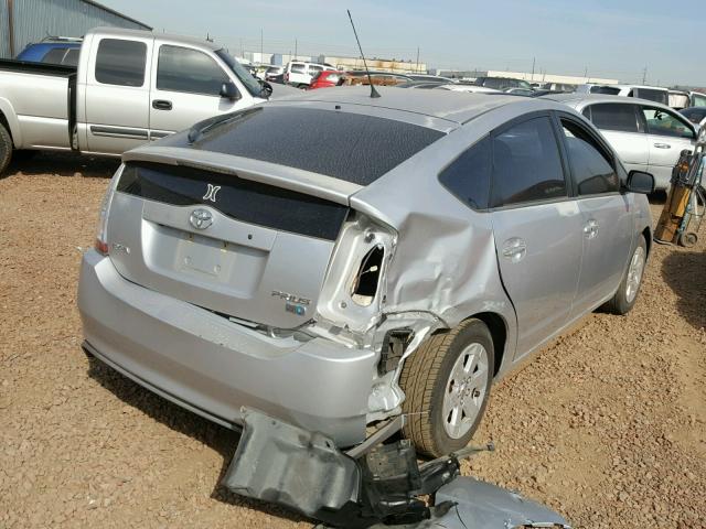 JTDKB20U783306723 - 2008 TOYOTA PRIUS SILVER photo 4