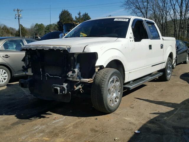 1FTFW1CV2AFB66086 - 2010 FORD F150 SUPER WHITE photo 2