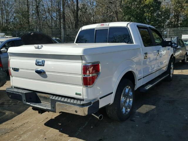 1FTFW1CV2AFB66086 - 2010 FORD F150 SUPER WHITE photo 4