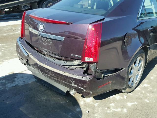 1G6DM577880117362 - 2008 CADILLAC CTS PURPLE photo 9