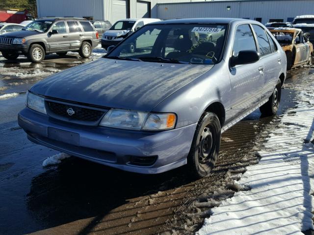 1N4AB41D2WC758782 - 1998 NISSAN SENTRA E BLUE photo 2