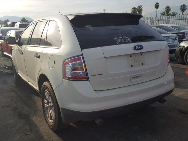 2FMDK36C48BA71660 - 2008 FORD EDGE SE WHITE photo 3