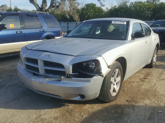 2B3KA43D59H518904 - 2009 DODGE CHARGER SILVER photo 2