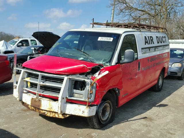 1GCFG25WX11108457 - 2001 CHEVROLET EXPRESS G2 TWO TONE photo 2