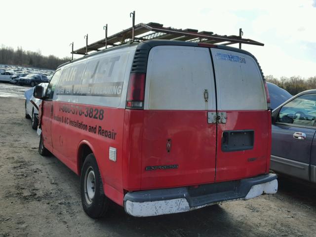 1GCFG25WX11108457 - 2001 CHEVROLET EXPRESS G2 TWO TONE photo 3