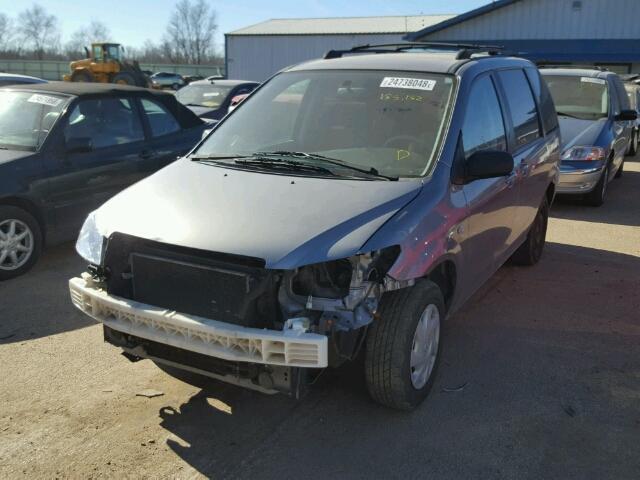 JM3LW28A150556255 - 2005 MAZDA MPV WAGON GRAY photo 2