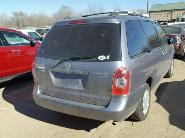 JM3LW28A150556255 - 2005 MAZDA MPV WAGON GRAY photo 4