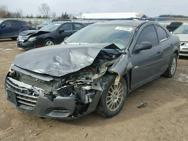 1C3EL46X25N548685 - 2005 CHRYSLER SEBRING GRAY photo 2