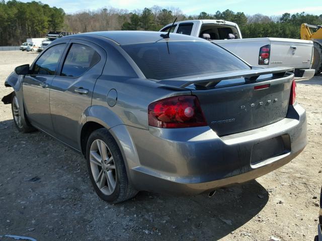 1C3CDZAG5DN572292 - 2013 DODGE AVENGER SE GRAY photo 3