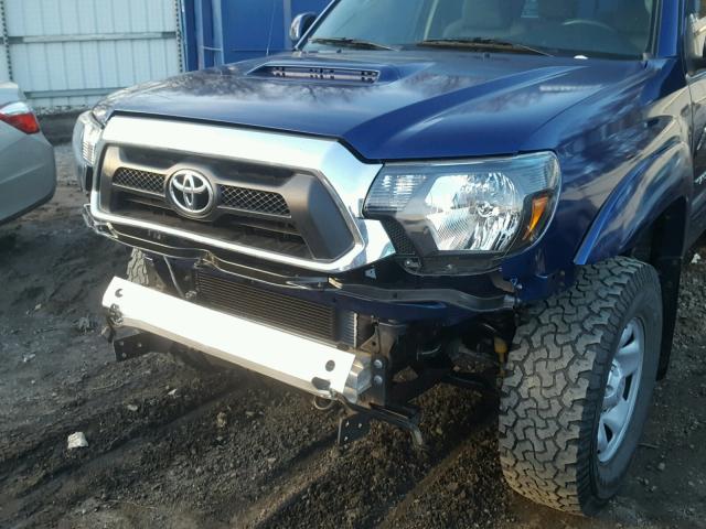 5TFLU4EN2FX120444 - 2015 TOYOTA TACOMA DOU BLUE photo 9