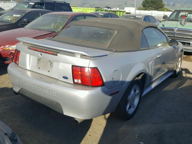 1FAFP44421F187126 - 2001 FORD MUSTANG SILVER photo 4