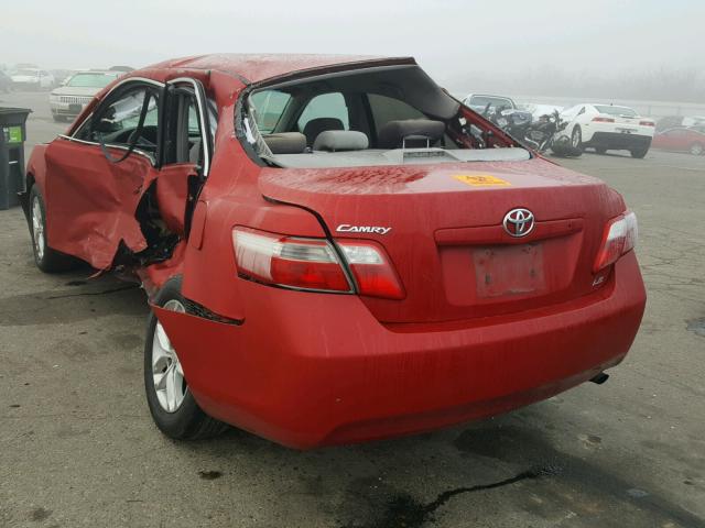 4T1BE46K99U269657 - 2009 TOYOTA CAMRY BASE RED photo 3